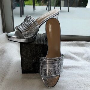Elegant Silver Women's Mules